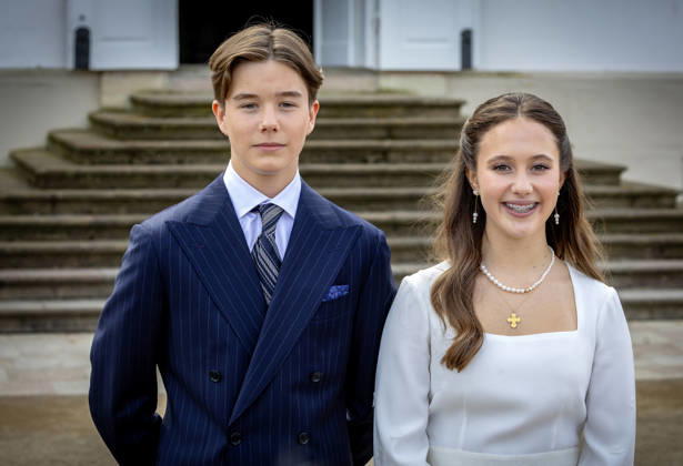 18-04-2026 Denmark confirmation of Prince Vincent and Princess Josephine in Fredensborg Castle church in Denmark. Â  Copyright: xPPEx