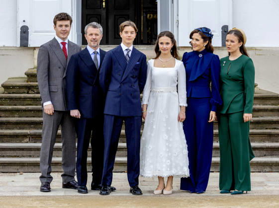 18-04-2026 Denmark King Frederik and Queen Mary and Prince Christian and Princess Isabella attend the confirmation of Prince Vincent and Princess Josephine in Fredensborg Castle church in Denmark. Â  Copyright: xPPEx