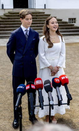 18-04-2026 Denmark the confirmation of Prince Vincent and Princess Josephine in Fredensborg Castle church in Denmark. Â  Copyright: xPPEx