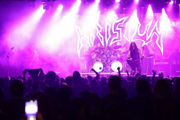 RECORD DATE NOT STATED Krisiun performs on stage at Party on Wacken in Sao Paulo. Sao Paulo (SP), 04 18 2026 - Wacken Open Air Show Music SP - Presentation of the band Krisiun during the party on Wacken, side show of the Bangers Open Air 2026 lineup. Wacken Open Air is one of the world s renowned heavy metal festivals, celebrating its 35th anniversary with a great event held at Audio this Saturday (18) in the west zone of Sao Paulo.(Foto: Fabricio Bomjardim Thenews2 imago images) Krisiun performs on stage at Party on Wacken in Sao Paulo.  Copyright: xFabricioxBomjardimx