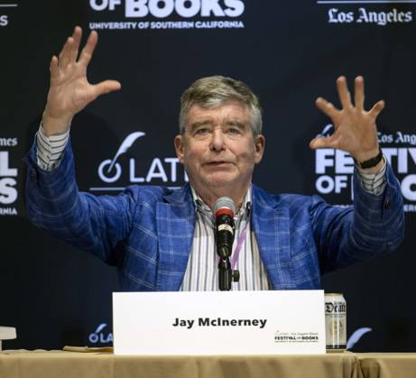 April 18, 2026 - Los Angeles, California, USA - JAY MCINERNEY speaks at the 2026 Los Angeles Times Festival of Books on the campus of the University of Southern California. Los Angeles USA - ZUMAce6_ 20260418_zaf_ce6_005 Copyright: xBrianxCahnx