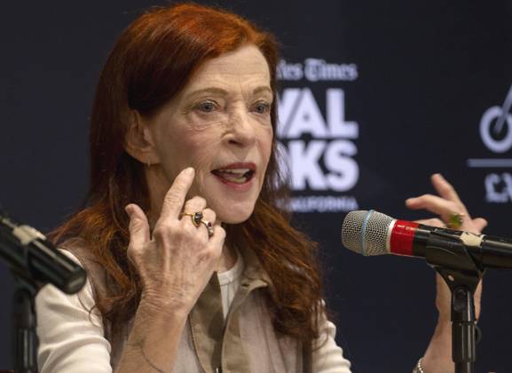 April 18, 2026 - Los Angeles, California, USA - SUSAN ORLEAN speaks at the 2026 Los Angeles Times Festival of Books on the campus of the University of Southern California. Los Angeles USA - ZUMAce6_ 20260418_zaf_ce6_007 Copyright: xBrianxCahnx