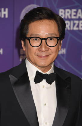 SANTA MONICA, CA - APRIL 18: Ke Huy Quan at the 2026 Breakthrough Prize on April 18, 2026 at Barker Hangar in Santa Monica, California. Copyright: xJeffreyxMayer MediaPunchx