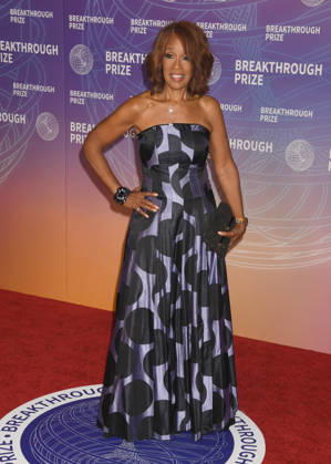 SANTA MONICA, CA - APRIL 18: Gayle King at the 2026 Breakthrough Prize on April 18, 2026 at Barker Hangar in Santa Monica, California. Copyright: xJeffreyxMayer MediaPunchx