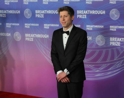 Breakthrough Prize Ceremony Red Carpet 2026 SANTA MONICA, CA - APRIL 18: OpenAI CEO Sam Altman attends the 12th Annual Breakthrough Prize Awards and Ceremony at Barker Hangar in Santa Monica of Los Angeles, California, United States on April 18, 2026. Tayfun Coskun Anadolu California United States. Editorial use only. Please get in touch for any other usage.  Copyright: x2026xAnadoluxTayfunxCoskunx