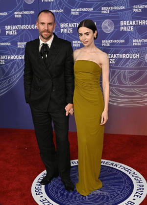 2026 Breakthrough Prize Ceremony Charlie McDowell and Lily Collins arriving to the 12th Breakthrough Prize Ceremony held at Barker Hangar on April 18, 2026 in Santa Monica, CA. Santa Monica Barker Hangar California USA Copyright: xStarbuck xAFF-USA.COMx