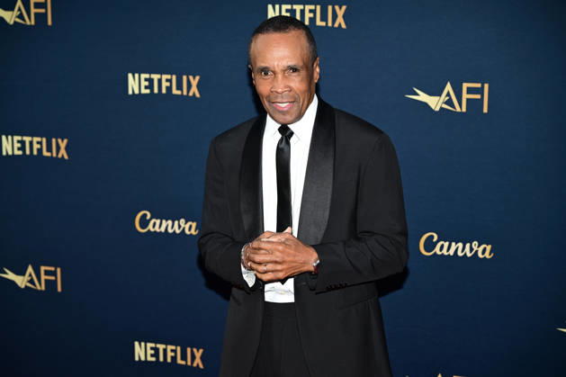 Sugar Ray Leonard attend the 51st American Film Institute (AFI) Life Achievement Award ceremony at The Dolby Theatre in the Hollywood section of Los Angeles on Saturday, April 18, 2026. Hollywood legends gathered Saturday at the gala tribute to Eddie Murphy in celebration of his five-decade career.  LAP20260418223 JOHNxMCCOY