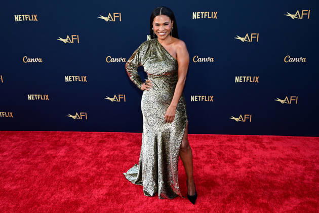 Nia Long attends the 51st American Film Institute (AFI) Life Achievement Award ceremony at The Dolby Theatre in the Hollywood section of Los Angeles on Saturday, April 18, 2026. Hollywood legends gathered Saturday at the gala tribute to Eddie Murphy in celebration of his five-decade career.  LAP2026041836 JOHNxMCCOY