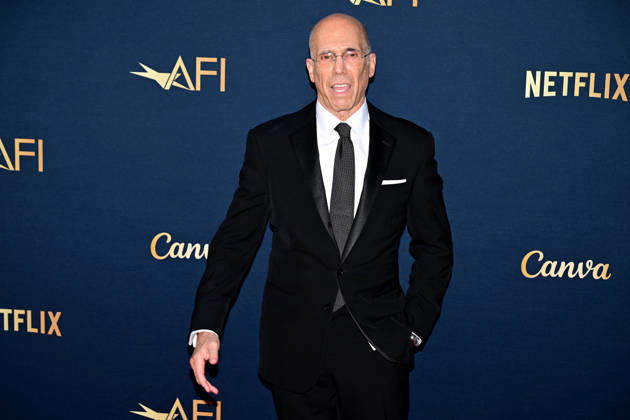 Jeffrey Katzenberg attends the 51st American Film Institute (AFI) Life Achievement Award ceremony at The Dolby Theatre in the Hollywood section of Los Angeles on Saturday, April 18, 2026. Hollywood legends gathered Saturday at the gala tribute to Eddie Murphy in celebration of his five-decade career.  LAP2026041827 JOHNxMCCOY