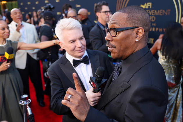 April 18, 2026, Hollywood, California, USA: American and Canadian Born Comic Actor MIKE MYERS (62), of Austin Powers fame, and friend EDDIE MURPHY (65) are on the Red Carpet together before Murphy receives the American Film InstituteÃ¢â‚¬â ¢s (AFI) Life Time Achievement Award on April 18, 2026 in Hollywood, California at the Dolby Theater, Los Angeles. Hollywood USA - ZUMAk144 20260418_znp_k144_037 Copyright: xAmyxKatzx