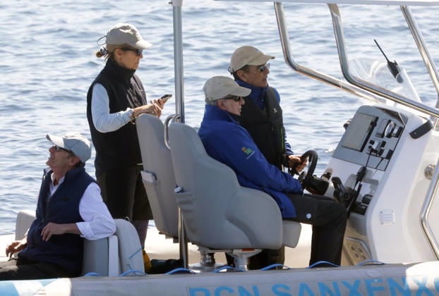 Don Juan Carlos and Infanta Elena ready to sail in the Xacobeo Sailing Trophy The King Emeritus and Infanta Elena set sail on the second day of the Xacobeo Sailing Trophy, on April 19, 2025, in Sanxenxo Pontevedra, Galicia, Spain SPORTS SAILING BOAT José Ramó Madrid Madrid Spain  Copyright: xJosÃ xRamonxHernandox 7452701