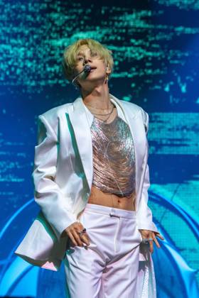 April 18, 2026, Indio, California, U.S: Singer TAEMIN (LEE TAE-MIN) during Coachella Valley Music and Arts Festival at Empire Polo Club in Indio, California Indio U.S  - ZUMAs135 20260418_zap_s135_262 Copyright: xDanielxDeSloverx