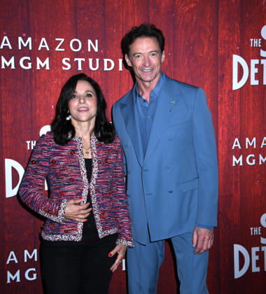 April 19, 2026, New York, Ny, United States: Julia Louis-Dreyfus and Hugh Jackman attend the New York Premiere of Amazon MGM Studios The Sheep Detectives . Held at Jazz at Lincoln Center in New York.. Zuma Press April 19, 2026. New York United States  - ZUMAp281 20260419_zea_p281_003 Copyright: xPhotoxImagexPressx