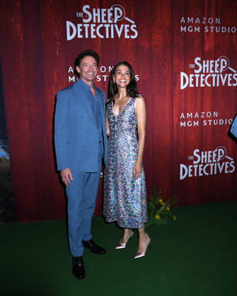 April 19, 2026, New York, Ny, United States: Hugh Jackman and Sutton Foster attend the New York Premiere of Amazon MGM Studios The Sheep Detectives . Held at Jazz at Lincoln Center in New York.. Zuma Press April 19, 2026. New York United States  - ZUMAp281 20260419_zea_p281_041 Copyright: xPhotoxImagexPressx