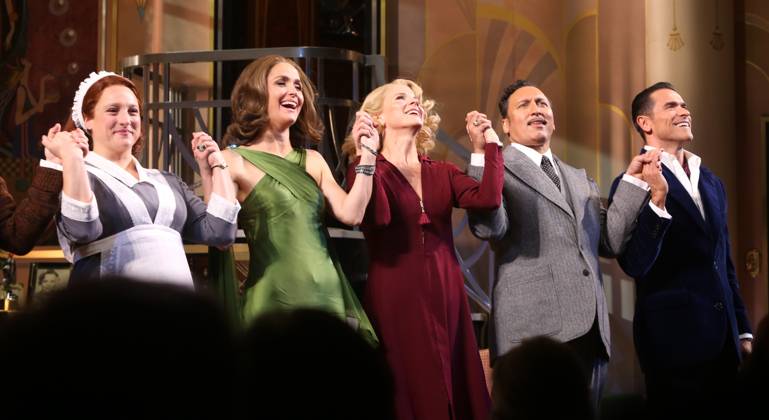 ˜Fallen Angels™ cast on opening night curtain call of their Broadway play at the Todd Haimes Theatre Featuring: Tracee Chimo, Rose Byrne, Kelli O Hara, Aasif Mandvi, Mark Consuelos Where: New York City, New York, United States When: 19 Apr 2026 Credit: Adam Nemser INSTARimages EDITORIAL USE ONLY. NOT FOR USE BY NEWSPAPERS BASED IN THE UK. Copyright: xADAMxNEMSERx instar55629326