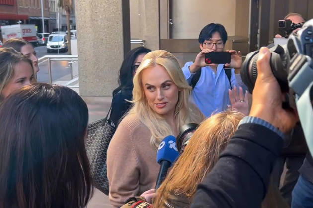 REBEL WILSON COURT, In a screenshot taken from a video, Rebel Wilson arrives at the Federal Court of Australia, in Sydney, Monday, April 20, 2026. ( NO ARCHIVING, IMAGE TAKEN BY JOURNALIST SYDNEY NEW SOUTH WALES AUSTRALIA  Copyright: xAdelaidexLangx 20260420183568275255