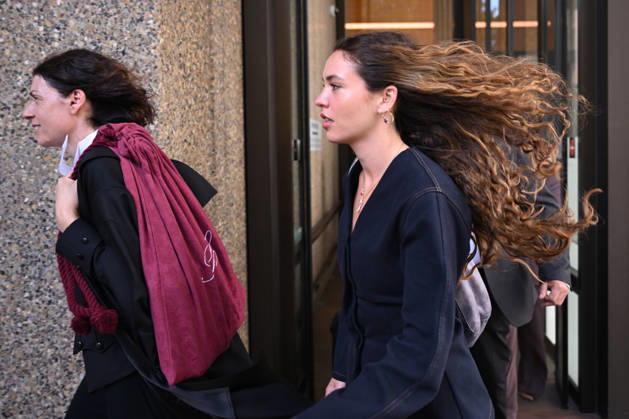 REBEL WILSON COURT, Charlotte MacInnes (right) leaves the Federal Court of Australia during the lunch break in Sydney, Monday, April 20, 2026. ( NO ARCHIVING SYDNEY NEW SOUTH WALES AUSTRALIA  Copyright: xDEANxLEWINSx 20260420150633703541