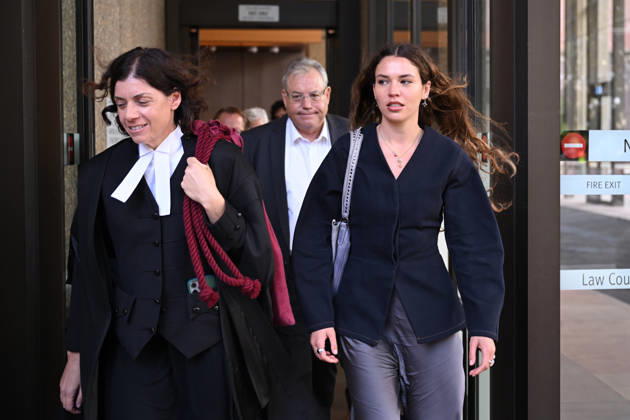 REBEL WILSON COURT, Charlotte MacInnes (right) leaves the Federal Court of Australia during the lunch break in Sydney, Monday, April 20, 2026. ( NO ARCHIVING SYDNEY NEW SOUTH WALES AUSTRALIA  Copyright: xDEANxLEWINSx 20260420157333601115