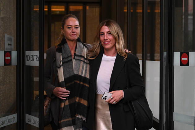 REBEL WILSON COURT, Screenwriter Hannah Reilly (right) leaves Federal Court amid a defamation battle involving her stage production The Deb, Sydney, Monday, April 20, 2026. ( NO ARCHIVING SYDNEY NEW SOUTH WALES AUSTRALIA  Copyright: xDEANxLEWINSx 20260420146378389574