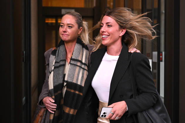 REBEL WILSON COURT, Screenwriter Hannah Reilly (right) leaves Federal Court amid a defamation battle involving her stage production The Deb, Sydney, Monday, April 20, 2026. ( NO ARCHIVING SYDNEY NEW SOUTH WALES AUSTRALIA  Copyright: xDEANxLEWINSx 20260420158556603088