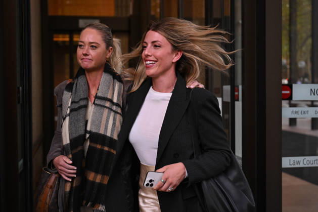 REBEL WILSON COURT, Screenwriter Hannah Reilly (right) leaves Federal Court amid a defamation battle involving her stage production The Deb, Sydney, Monday, April 20, 2026. ( NO ARCHIVING SYDNEY NEW SOUTH WALES AUSTRALIA  Copyright: xDEANxLEWINSx 20260420159926939767