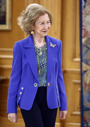 Queen Sofia receives in audience a representation of the Association of Relatives of People with Alzheimers and other Dementias Remember Extremadura Queen Sofia during the audience to a representation of the Association of Relatives of People with Alzheimers and other Dementias Remember Extremadura on the occasion of its 25th anniversary, at the Zarzuela Palace, on April 20, 2026, in Madrid Spain FAMOUS AUDIENCE QUEEN Antonio Gutié Madrid Madrid Spain  Copyright: xAntonioxGutiÃ rrezx 7454429