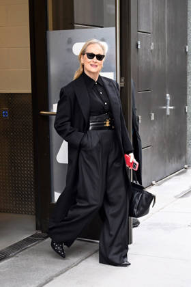 Meryl Streep spotted all smiles leaving GMA in NYC today Featuring: Meryl Streep Where: New York City, New York, United States When: 20 Apr 2026 Credit: Elder Ordonez INSTARimages EDITORIAL USE ONLY. NOT FOR USE BY NEWSPAPERS BASED IN THE UK. Copyright: xx instar55631065