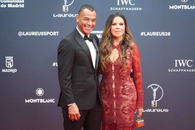 Cafu and Mariah Morais at photocall for Laureus awards 2026 in Madrid on Monday, 20 April 2026 Cordon Press 