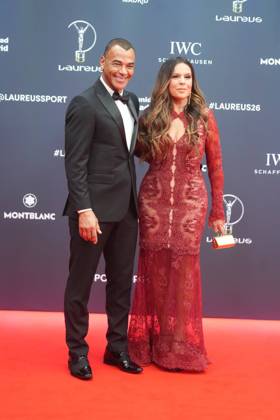 Cafu and Mariah Morais at photocall for Laureus awards 2026 in Madrid on Monday, 20 April 2026 Cordon Press 