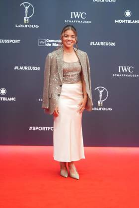 Italian tennis player Jasmine Paolini at photocall for Laureus awards 2026 in Madrid on Monday, 20 April 2026. Cordon Press 