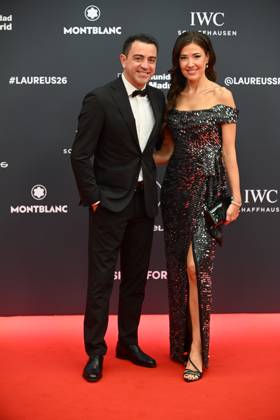 Laureus World Sports Awards 2026 Xavi Hernández and Núria Cunillera during the gala of the Laureus World Sports Awards 2026 held at the Galería de Cristal del Palacio de Cibeles, on April 20, 2026, in Madrid Spain Madrid once again becomes the epicenter of world sport by hosting, for the third consecutive year, the Laureus Awards Gala 20 APRIL 2026 José Espana  Copyright: xJosÃ xOlivax 7455614