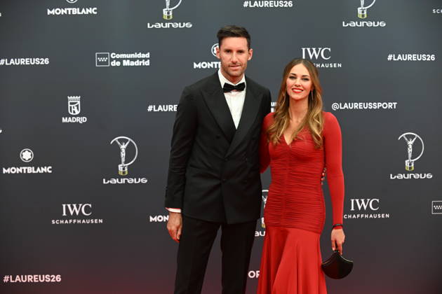 Laureus World Sports Awards 2026 Rudy Fernández and Helen Lindes during the Laureus World Sports Awards 2026 gala held at the Galería de Cristal del Palacio de Cibeles, on April 20, 2026, in Madrid Spain Madrid once again becomes the epicenter of world sport by hosting, for the third consecutive year, the Laureus Awards gala SPORTS AWARDS José Madrid Madrid Madrid Espana  Copyright: xJosÃ xOlivax 7455644