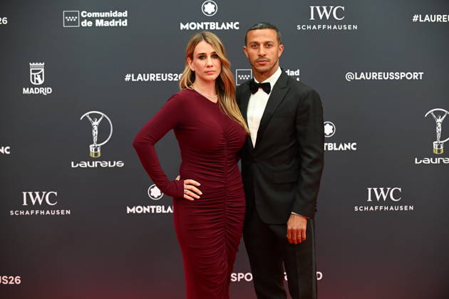 Laureus World Sports Awards 2026 Thiago Alcántara and Julia Vigas during the Laureus World Sports Awards 2026 gala held at the Galería de Cristal del Palacio de Cibeles, on April 20, 2026, in Madrid Spain Madrid once again becomes the epicenter of world sport by hosting, for the third consecutive year, the Laureus Awards gala SPORT AWARDS José Madrid Madrid Madrid Spain  Copyright: xJosÃ xOlivax 7455665
