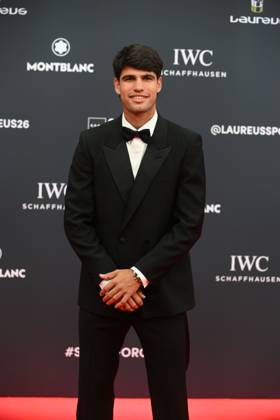 Laureus World Sports Awards 2026 Carlos Alcaraz during the gala of the Laureus World Sports Awards 2026 to be held at the Crystal Gallery of the Palacio de Cibeles, on April 20, 2026, in Madrid Spain Madrid once again becomes the epicenter of world sport by hosting, for the third consecutive year, the gala of the Laureus Awards SPORTS AWARDS José Madrid Madrid Madrid Spain  Copyright: xJosÃ xOlivax 7455657