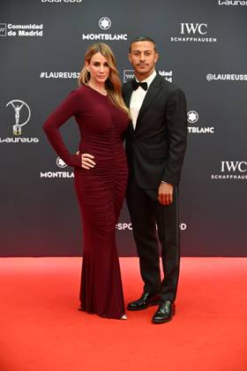 Laureus World Sports Awards 2026 Thiago Alcántara and Julia Vigas during the Laureus World Sports Awards 2026 gala held at the Galería de Cristal del Palacio de Cibeles, on April 20, 2026, in Madrid Spain Madrid once again becomes the epicenter of world sport by hosting, for the third consecutive year, the Laureus Awards gala SPORT AWARDS José Madrid Madrid Madrid Spain  Copyright: xJosÃ xOlivax 7455664