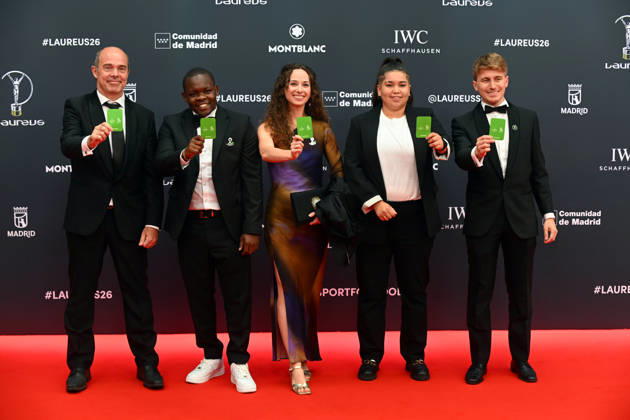Laureus World Sports Awards 2026 The members of the Football Plus association during the 2026 Laureus World Sports Awards 2026 gala held at the Crystal Gallery of the Cibeles Palace, on April 20, 2026, in Madrid Spain Madrid once again becomes the epicenter of world sport by hosting, for the third consecutive year, the Laureus Awards gala SPORT AWARDS José Madrid Madrid Madrid Spain  Copyright: xJosÃ xOlivax 7455709