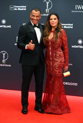 Laureus World Sports Awards 2026 Ex-footballer Cafú and his wife Mariah Morais during the 2026 Laureus World Sports Awards gala held at the Galería de Cristal del Palacio de Cibeles, on April 20, 2026, in Madrid Spain Madrid will once again become the epicenter of world sport by hosting, for the third consecutive year, the Laureus Awards gala SPORTS AWARDS José Madrid Madrid Madrid Spain  Copyright: xJosÃ xOlivax 7455719