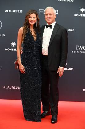 Laureus World Sports Awards 2026 Ex-athlete Amy Greene with her husband, Gary Greene, during the 2026 Laureus World Sports Awards gala held at the Galería de Cristal del Palacio de Cibeles, on April 20, 2026, in Madrid Spain Madrid once again becomes the epicenter of world sport by hosting, for the third consecutive year, the Laureus Awards gala SPORTS AWARDS José Madrid Madrid Madrid Spain  Copyright: xJosÃ xOlivax 7455725
