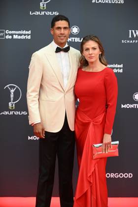 Laureus World Sports Awards 2026 Raphaël Varane and his wife, Camille Tytgat, during the gala of the Laureus World Sports Awards 2026 held at the Crystal Gallery of the Cibeles Palace, on April 20, 2026, in Madrid Spain Madrid once again becomes the epicenter of world sport by hosting, for the third consecutive year, the Laureus Awards gala SPORT AWARDS José Madrid Madrid Madrid Madrid Spain  Copyright: xJosÃ xOlivax 7455766