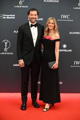 Laureus World Sports Awards 2026 Jorge Garbajosa and his wife, Alejandra Domínguez, during the gala of the Laureus World Sports Awards 2026 held at the Crystal Gallery of the Cibeles Palace, on April 20, 2026, in Madrid Spain Madrid once again becomes the epicenter of world sport by hosting, for the third consecutive year, the Laureus Awards gala SPORTS AWARDS José Madrid Madrid Madrid Espana  Copyright: xJosÃ xOlivax 7455787