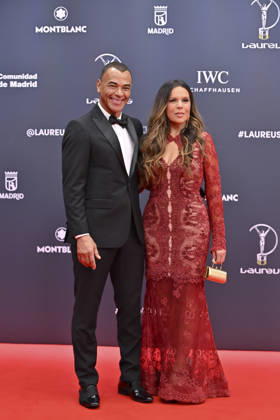 April 20, 2026, Madrid, Madrid, Spain: Marcos Evangelista de Moraes, CAFU and his wife MARIAH MORAIS poses at the Laureus World Sports Awards Madrid 2026 at GaleroÂ¼Ã‚Â­a de Cristal on April 20, 2026 in Madrid, Spain. Madrid Spain  - ZUMAc312 20260420_zsp_c312_145 Copyright: xOscarxManuelxSanchezx