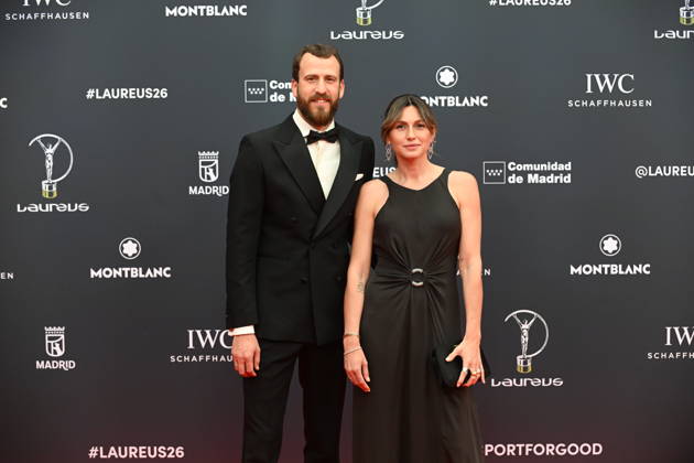 Laureus World Sports Awards 2026 Sergio Rodríguez Gómez and Ana Bernal during the gala of the Laureus World Sports Awards 2026 to be held at the Galería de Cristal del Palacio de Cibeles, on April 20, 2026, in Madrid Spain Madrid once again becomes the epicenter of world sport by hosting, for the third consecutive year, the gala of the Laureus Awards SPORTS AWARDS José Madrid Madrid Madrid Spain  Copyright: xJosÃ xOlivax 7455877