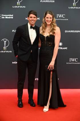 Laureus World Sports Awards 2026 Hayes Johnson and Missy Franklin during the 2026 Laureus World Sports Awards Gala held at the Galería de Cristal del Palacio de Cibeles, on April 20, 2026, in Madrid Spain Madrid once again becomes the epicenter of world sport by hosting, for the third consecutive year, the Laureus Awards Gala SPORTS AWARDS José Madrid Madrid Madrid Espana  Copyright: xJosÃ xOlivax 7455957