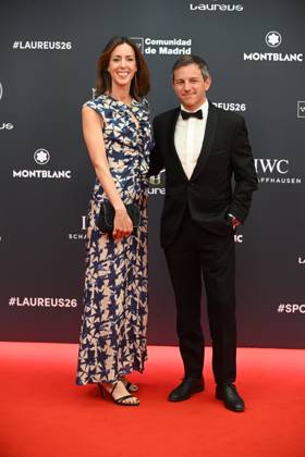 Laureus World Sports Awards 2026 Beatriz Nunez Guerra and Carlos Herrera during the gala of the Laureus World Sports Awards 2026 to be held at the Galería de Cristal del Palacio de Cibeles, on April 20, 2026, in Madrid Spain Madrid once again becomes the epicenter of world sport by hosting, for the third consecutive year, the gala of the Laureus Awards SPORTS AWARDS José Madrid Madrid Madrid Spain  Copyright: xJosÃ xOlivax 7455961