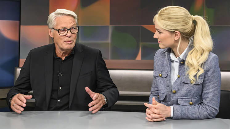 im Bild v.l.: Heiner Kamps: Unternehmer und Investor, gründete die nach ihm benannte Bäckereikette im Gespraech, Marie Hoffmann: Landwirtin in Westfalen, Influencerin, Landwirtschafts-Influencerin, GER, Berlin, hart aber fair - Polittalk, TV, Format, mit Moderator - Louis Klamroth, Das Erste, Das Thema: Tankrabatt und 1000-Euro-Prämie: Was hilft – und wer zahlt?, 20.04.2026, Copyright: HMBxMedia UwexKoch