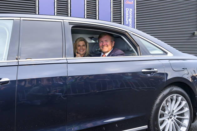 20-04-2026 Dokkum Queen Maxima and King Willem-Alexander in their car attended the annual Kingsday concert at the Sense theatre in Dokkum. Â  Copyright: xPPEx
