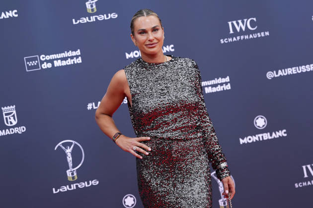 Aryna Sabalenka attends the red carpet during 2026 Laureus World Sport Awards. April 20,2026. (20260420358)