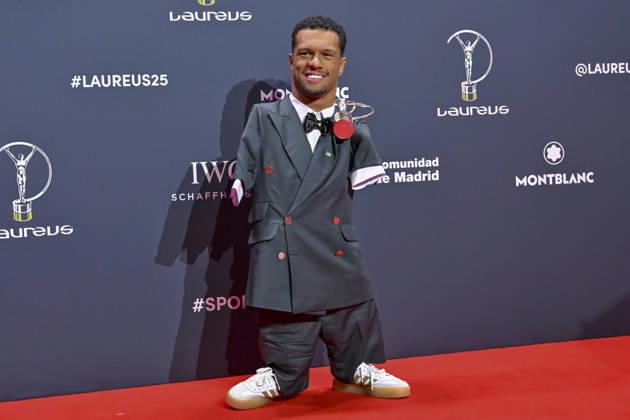 April 20, 2026, Madrid, Madrid, Spain: GABRIEL ARAUJO is the Laureus World Sportsperson of the Year with a Disability poses at the Laureus World Sports Awards Madrid 2026 at GaleroÂ¼Ã‚Â­a de Cristal on April 20, 2026 in Madrid, Spain. Madrid Spain  - ZUMAc312 20260420_zsp_c312_284 Copyright: xOscarxManuelxSanchezx