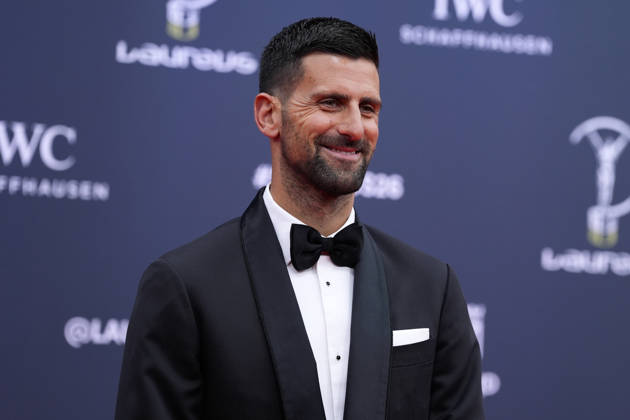 Novak Djokovic attends the red carpet during 2026 Laureus World Sport Awards. April 20,2026. (20260420656)