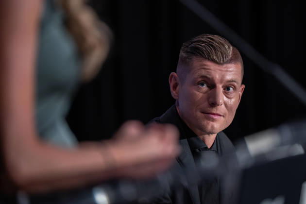 Madrid, Spain. 20 April 2026. Press conference of Toni Kroos after receiving the Laureus Sporting Inspiration 2026 Award Madrid Spain Copyright: xNanoxCalvox xVWPicsx NN-LAUREUSAWARDS2026-58